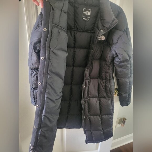 The North Face Women's Metropolis 600 Down Long Parka Puffer Coat Black Large - Picture 3 of 15